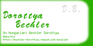 dorottya bechler business card